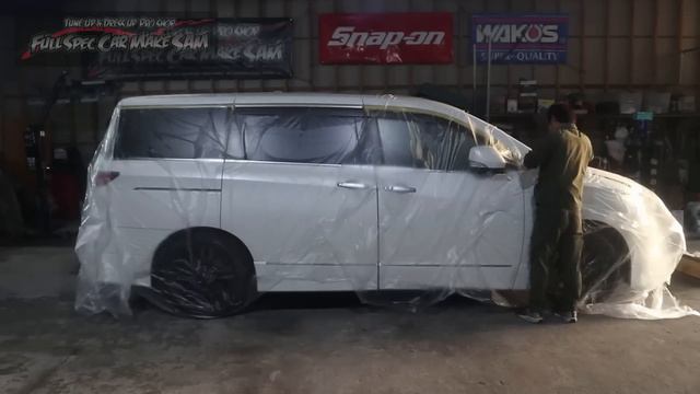 ルーフブラック　スライドドア交換　ドライブレコーダー　外装ボコボコのエルグランド商品車にします　後編上巻　　日産　NISSAN　ＴＥ５２　商品車　中古車　エルグランド　トルコン太郎　ＡＴＦ交換 смотреть онлайн