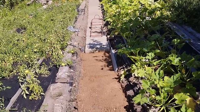 Дачные заботы.Укладка плитки на дорожку . смотреть онлайн