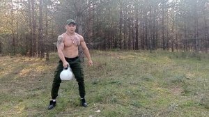 Быстрая тренировка ног с гирей или комплекс казак