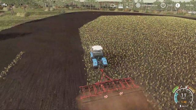 Farming Simulator 19 | Карта СОВХОЗ РАССВЕТ | Подготовка земли к работе | Timelapse #2 смотреть онлайн
