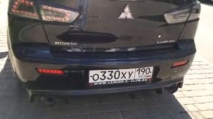 Звук выхлопа с флейтой. Лансер 10