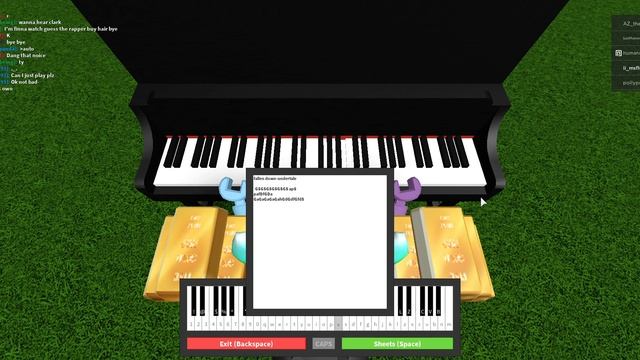 Fallen down - Toby Fox || Easy Roblox Piano Sheet(READ DESC) смотреть онлайн