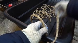 Сани-волокуши.Крепим верёвку-Альманах-