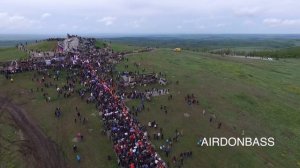 Саур Могила 7 мая 2016г с высоты птичьего полёта