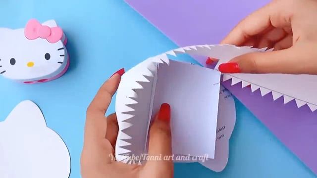 How to make paper hello Kitty camera / Handmade hello Kitty camera / DIY hello Kitty camera смотреть онлайн