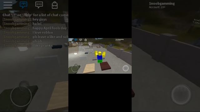 Happy April fools day. Roblox / first vid смотреть онлайн