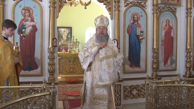 Проповедь епископа Максима в Троицком храме села Лев Толстой смотреть онлайн