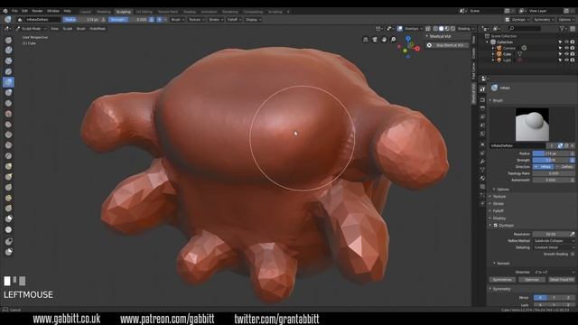 Sculpting in Blender 2.8 | Beginners Detailed Guide | Every Brush смотреть онлайн