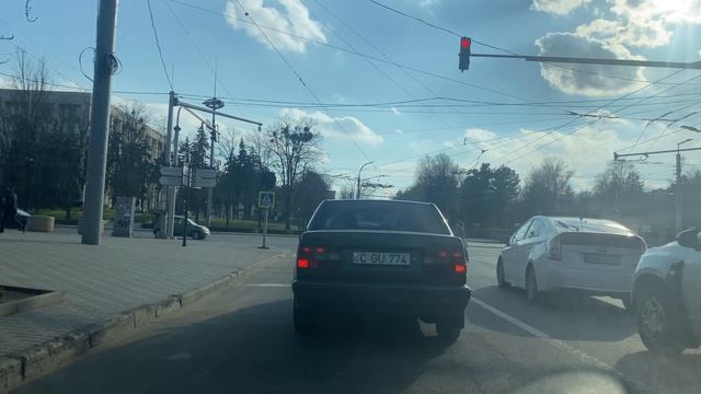 City Car Driving Chisinau Moldova - Riscani to Center Stefan cel Mare Blvd. Moscova Blvd. Kiev Blvd смотреть онлайн