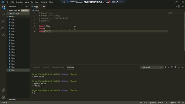 Import Time(?How To Make 12 & 24 Hours Clock?)in Python#21