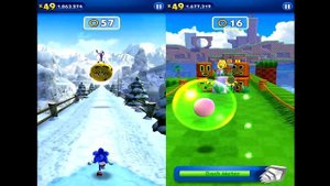 Sonic Dash Sonic VS Rusty Rose Gameplay (iOS, Android) Part 1