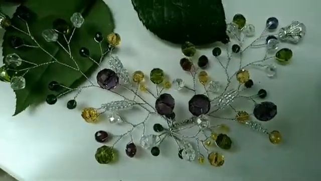 Украшения из хрустальных бусин и проволоки смотреть онлайн