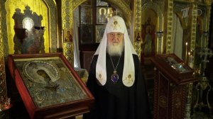 Патриарх Кирилл совершил объезд вокруг Москвы с иконой Богоматери "Умиление"