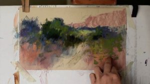 Painting a pathway in Pastel - Canyon Walk - The Beauty of Pastel with Bethany Fields