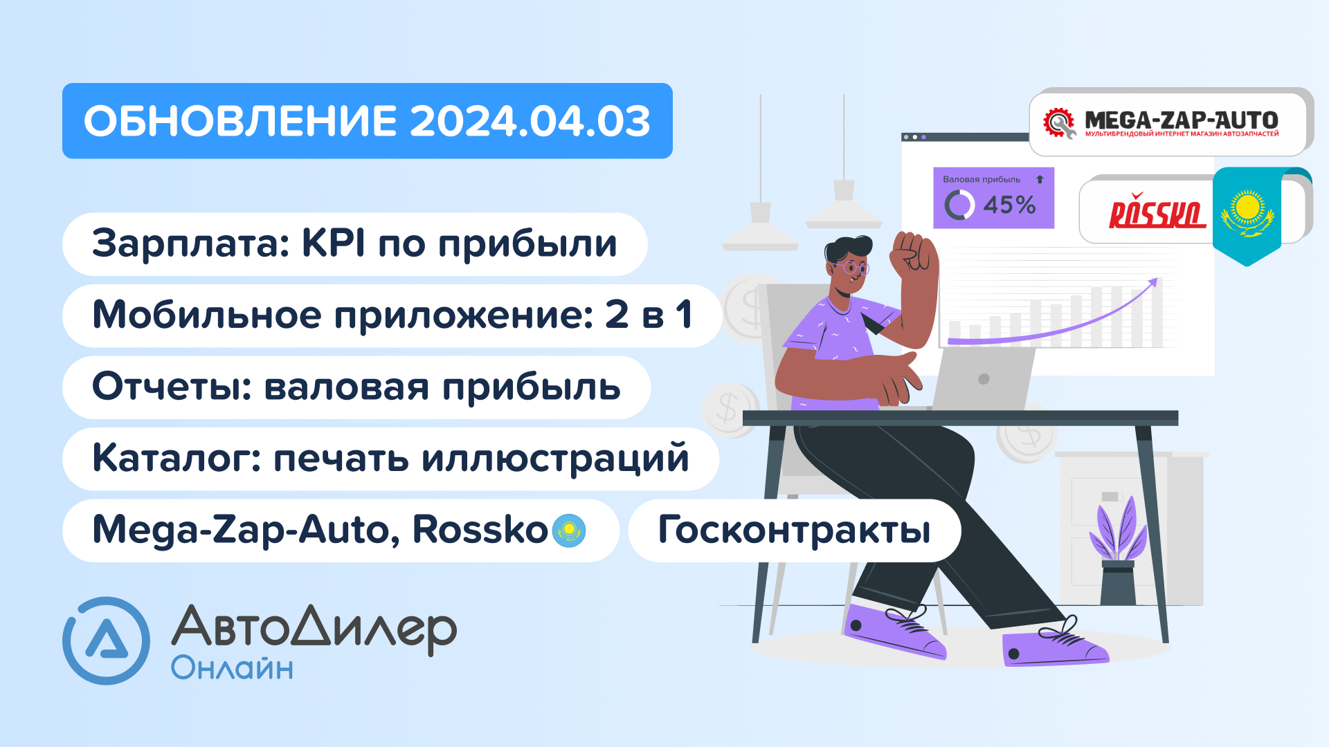 АвтоДилер Онлайн. Что нового в версии 2024.04.03 – Программа для автосервиса и СТО – autodealer.ru