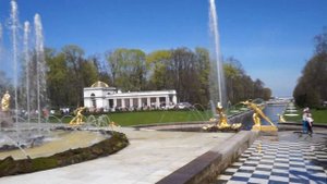 Петергоф. Гроты Большого каскада. Фонтан "Корзина"