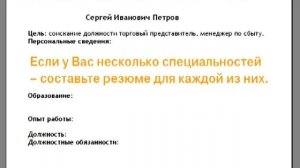 Как написать резюме