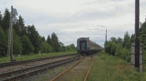 Торошино #4. Скрещение поездов. ТЭМ17-001 с «грузо-пассажирским» поездом и 2ТЭ116-477 с грузовым