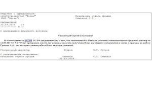Расторжение трудового договора: работник не согласен работать в новых условиях