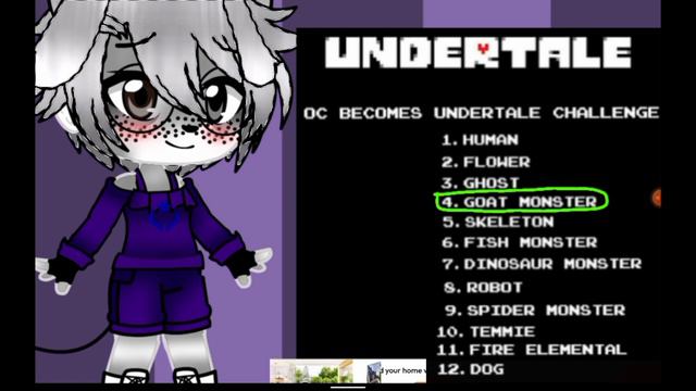 Undertale OC challenge (Goat monster) смотреть онлайн