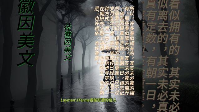 林徽因美文36 #人生哲理 #禪語 #心靈鷄湯