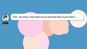 CSS : nth-child() or first-child? how to select first AND second child in one