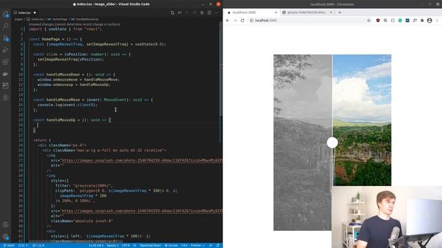 React Image Comparison Slider | Full Tutorial смотреть онлайн