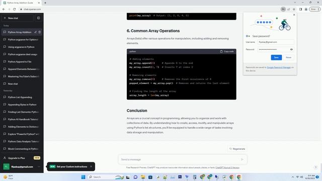 python array basics