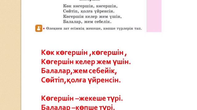 Қазақ тілі 2 сынып 96 сабақ Зат есімнің жекеше және көпше түрі