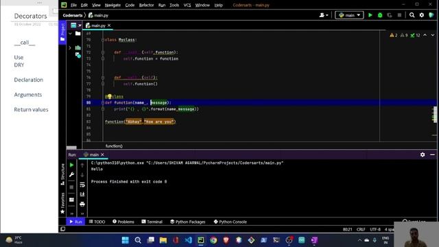 09. Python Decorators : How to Use it and Why? | Part 2 | OOPs Concepts in Python