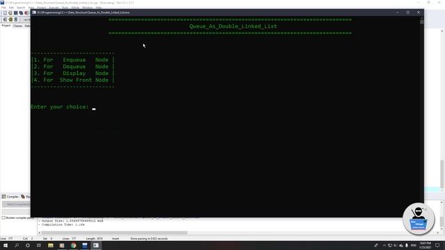 Queue implementation using Double Linked List || How to make a queue using Double Linked list #queu смотреть онлайн