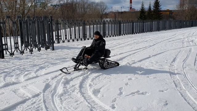 Электроснегоход ЕМ-Литл, первый выезд смотреть онлайн