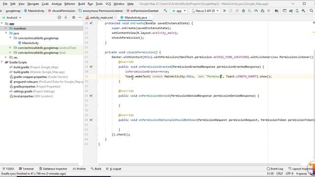 Google maps Android Studio - 02 - Check Fine Location GoogleMap Runtime Permission in Android Studi смотреть онлайн