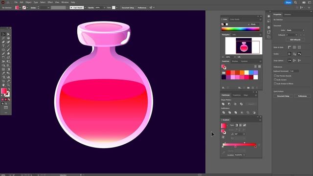 РИСУЕМ ЛЮБОВНОЕ ЗЕЛЬЕ В МУЛЬТЯШНОМ (CARTOON) СТИЛЕ | УРОК В ADOBE ILLUSTRATOR