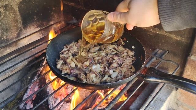 "Веращака" на огне, белорусское национальное блюдо, рецепт от кулинара в деревне смотреть онлайн