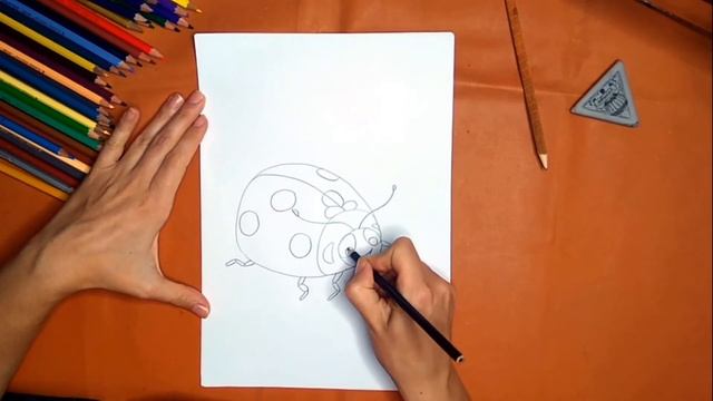 Как нарисовать божью коровку. Онлайн-школа рисования "Малевашки"