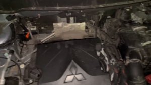 Работа двигателя Mitsubishi ASX 4A92(1.6) на холодную