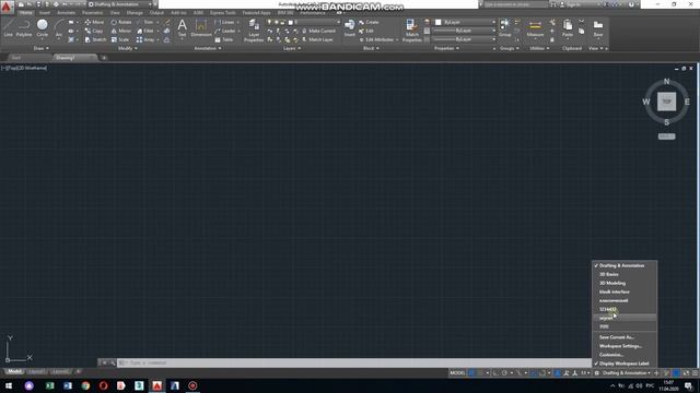 AutoCAD Interface. Настройка интерфейса в автокаде, Классический Интерфейс. смотреть онлайн