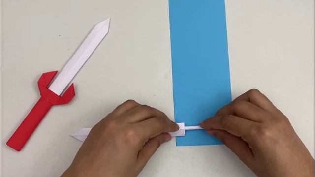 Учимся делать меч из бумаги своими руками! ОРИГАМИ, Поделки из бумаги \\ Origami Craft