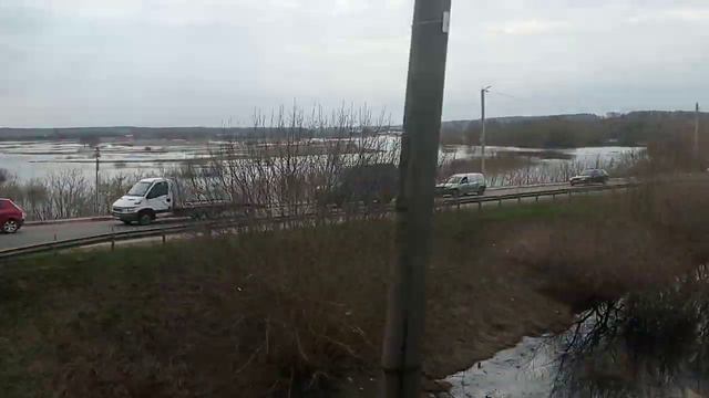 Половодье на реке Неман в районе Столбцов смотреть онлайн
