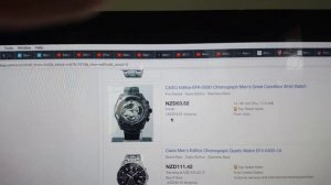 Original VS fake Casio edifice watch. EF-550rbsp EF-550 EF-543 etc.