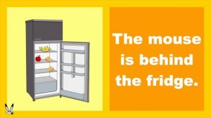 Prepositions of Place - In Front of, Behind, Between, Above, with sentences.