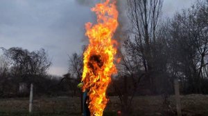 Сжигание масленицы. Старо-русские традиции! Масленица.