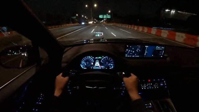 2022 Genesis GV80 6seater 2.5 T-GDi AWD POV Night Drive