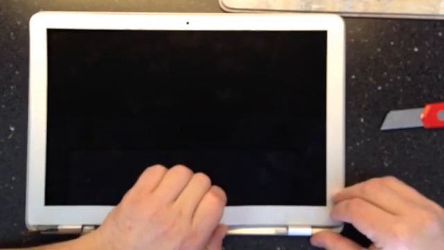 Macbook Air original A1237 - How to disassemble LCD panel - replacement hinge, LCD cable смотреть онлайн