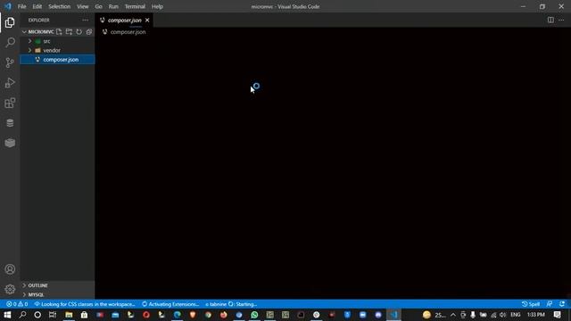 how to create php project via composer and upload all files to github