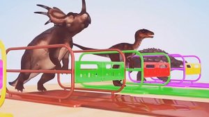 Цветные динозавры. Учим цвета. Анимация для детей. Learn colors.  Animation for Children.