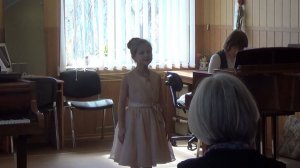 Ольга Горобцова. 8 лет. "Весення" муз. Моцарт В.А.  Olga Gorobcova