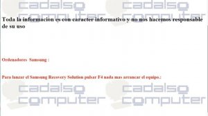 Restaurar  PC a modo de fabrica - Ordenadores  Samsung modo Recovery