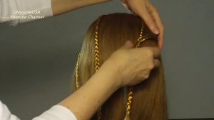 Легкая прическа  для школы (косички на длинные волосы)